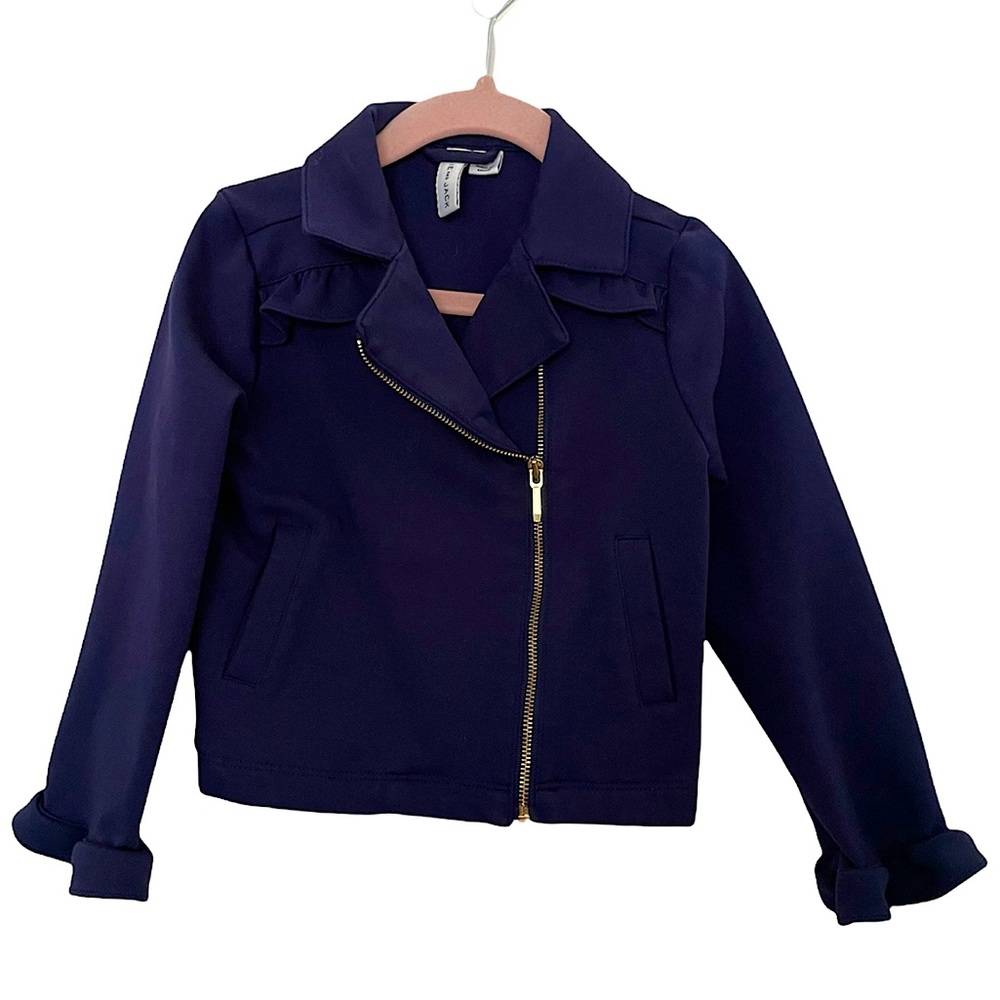 J&J Navy Biker Jacket